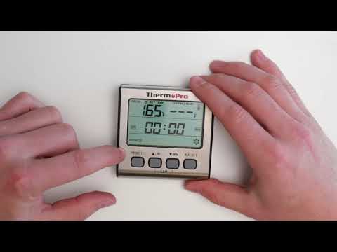 TP17 Dual Probe Digital Meat Thermometer with LCD Backlight, Timer mode and Dual Probes